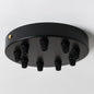 Black Steel Ceiling Rose Large 160mm - All Outlet Options - Lightspares