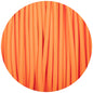 Flouro Orange Round Fabric Braided Cable - Lightspares
