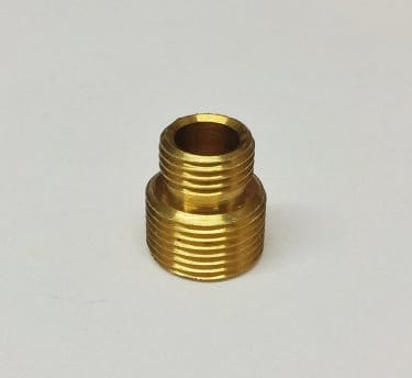 M10 10mm Male to Half Inch Male Threaded Adaptor Brass - Lightspares