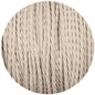 White Twisted Fabric Braided Cable - Lightspares