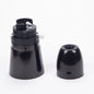 Black Plastic Bayonet Clip on Cap Switched Lampholder BC B22