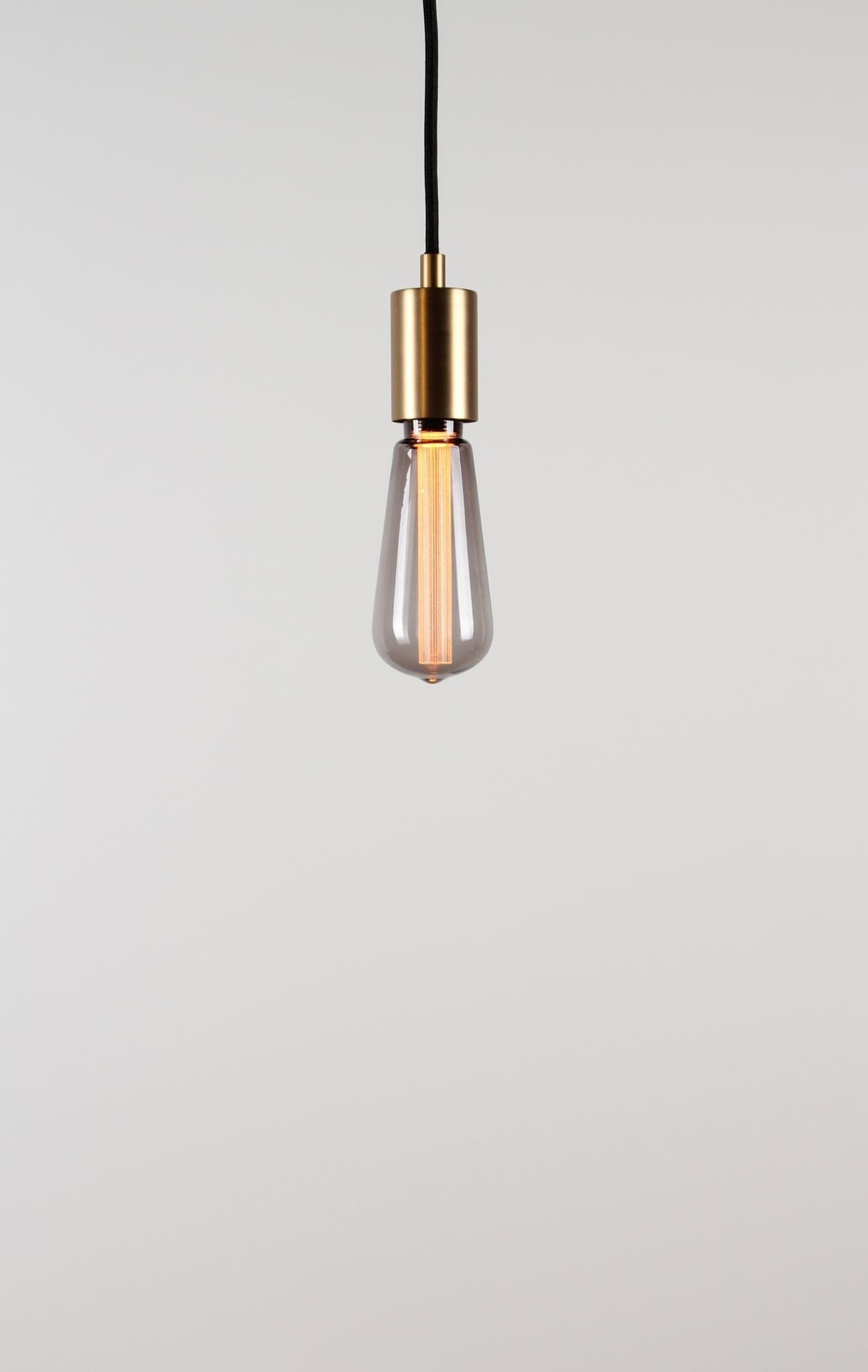 Vintlux E27 Dimmable LED Filament Lamp 2.3W ST60 50lm 1800K Rainn Edison Smoke - Lightspares