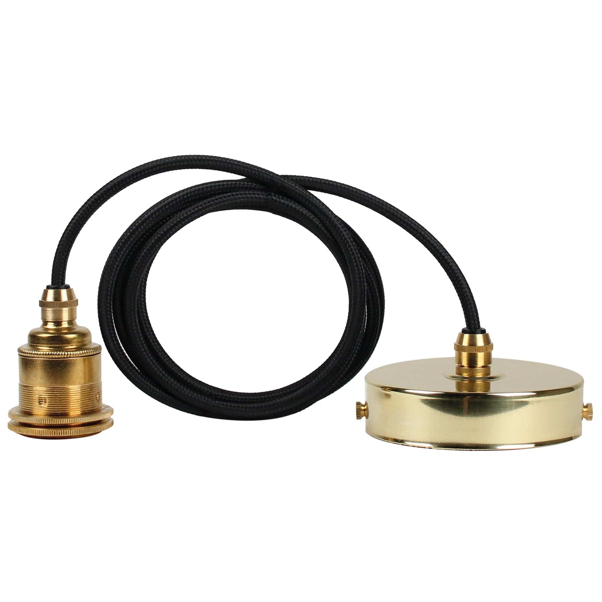 Vintlux E27 Pendant Set - Brass - Lightspares